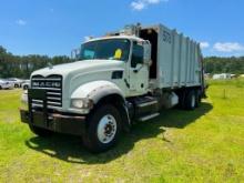 2015 Mack GU713 Rear Load Garbage Truck, VIN # 1M2AX04C6FM025471