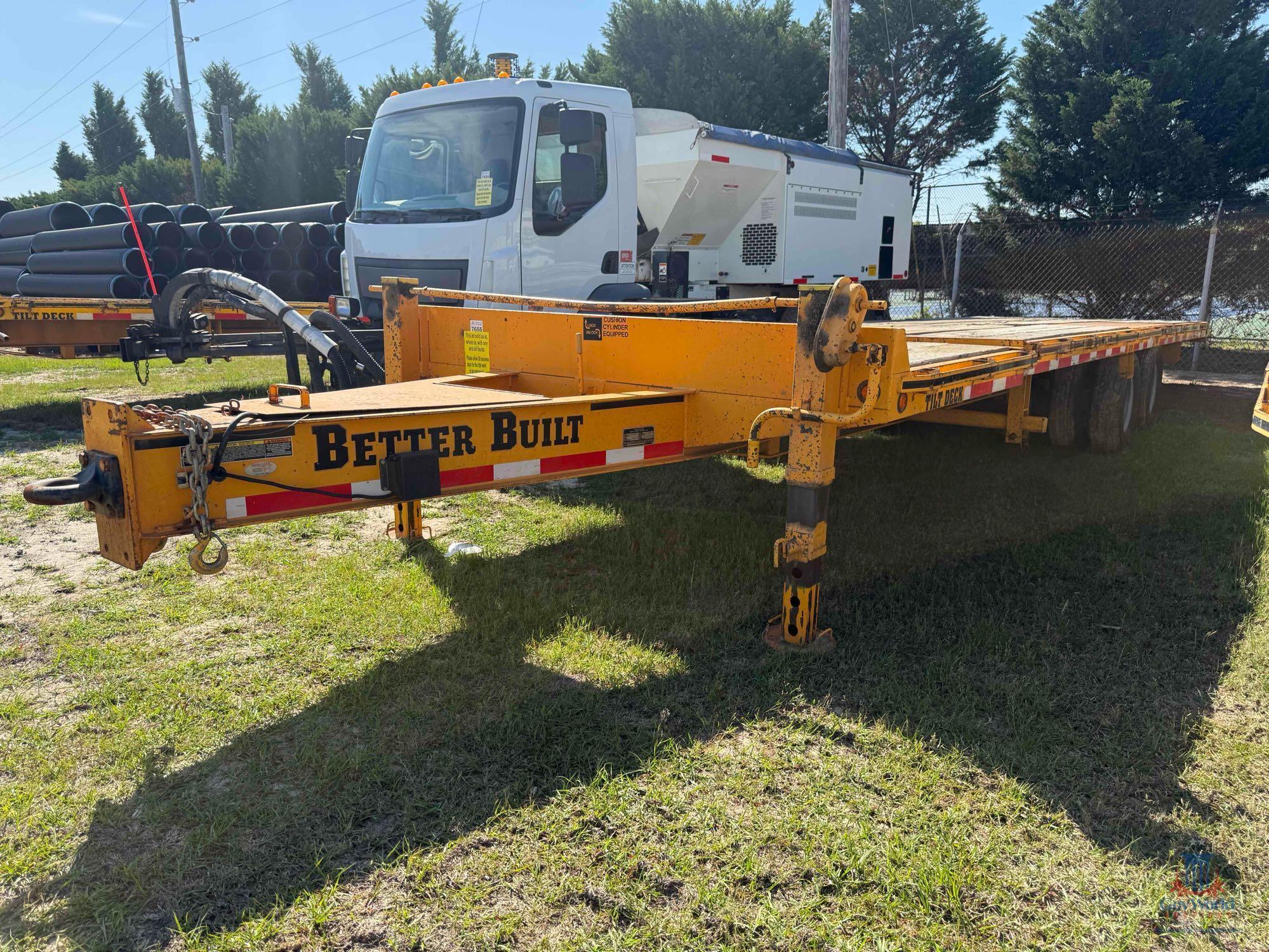 BETTER BUILT TANDEM AXLE EQUIPMENT TRAILER; VIN #4MNFP2922H1000557