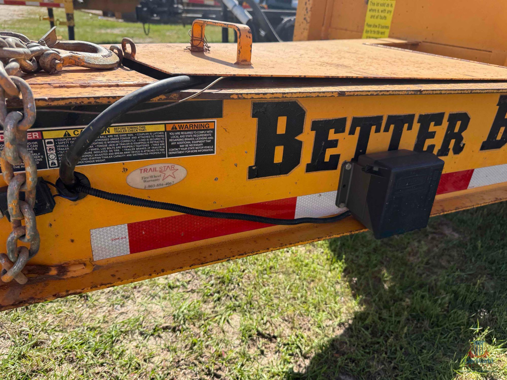 BETTER BUILT TANDEM AXLE EQUIPMENT TRAILER; VIN #4MNFP2922H1000557
