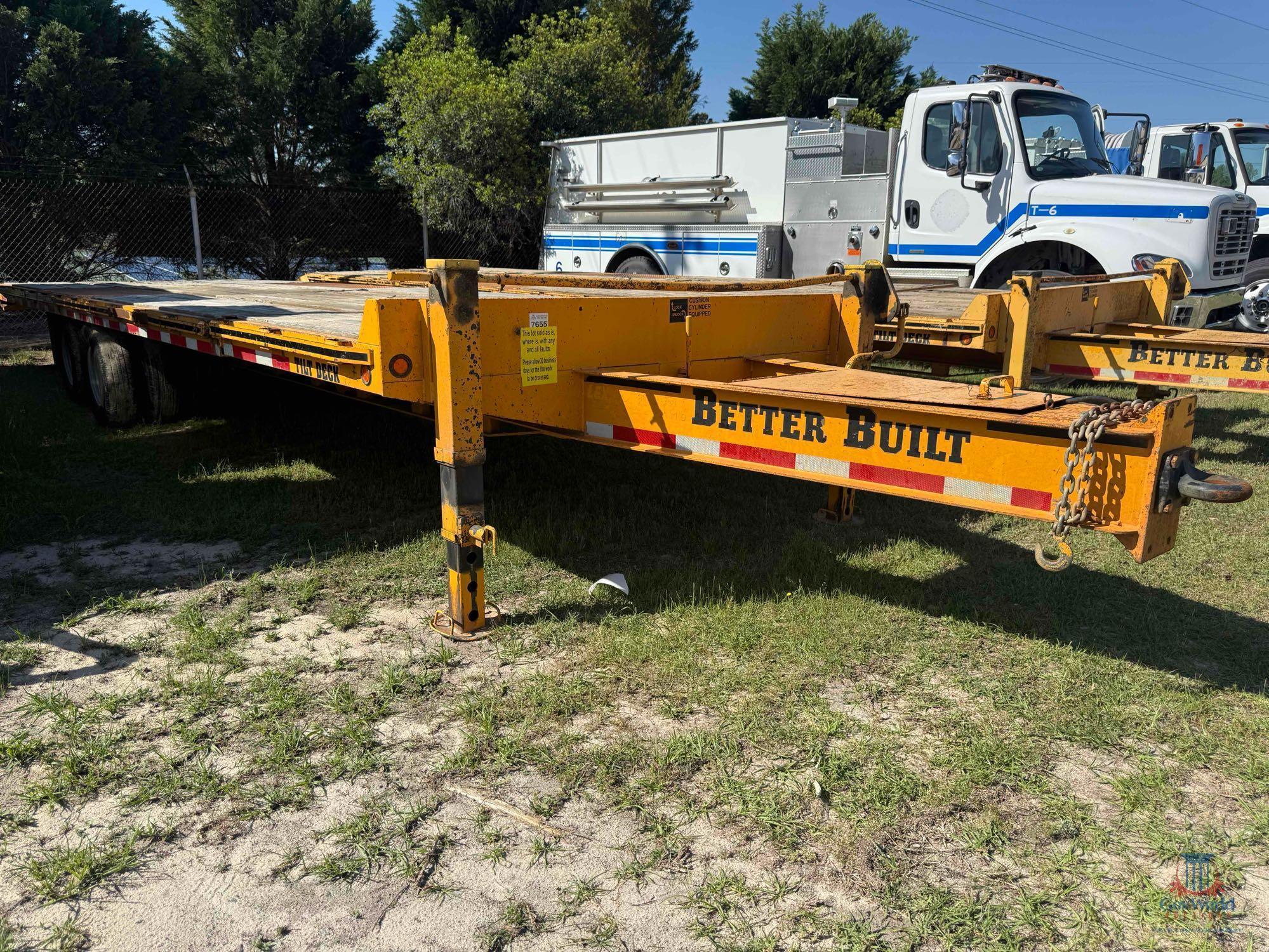 BETTER BUILT TANDEM AXLE EQUIPMENT TRAILER; VIN #4MNFP2922H1000557