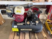 LOT CONSITING OF NORTH STAR AIR COMPRESSOR & A POST DRIVER, SER#10167929