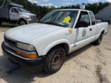 2001 Chevrolet S10 Pickup Truck, VIN # 1GCCS19W418222810