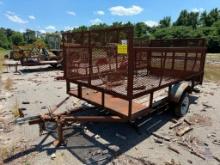 SINGLE AXLE UTILITY TRAILER;INVOICE ONLY