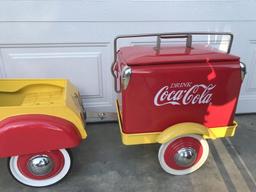 Coca Cola Pedal Car with Trailer & Cooler