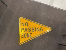 No Passing Zone Sign