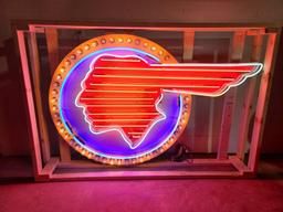 Pontiac Tin Neon Sign