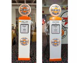 Set of 2 Good Gulf Gas Pumps