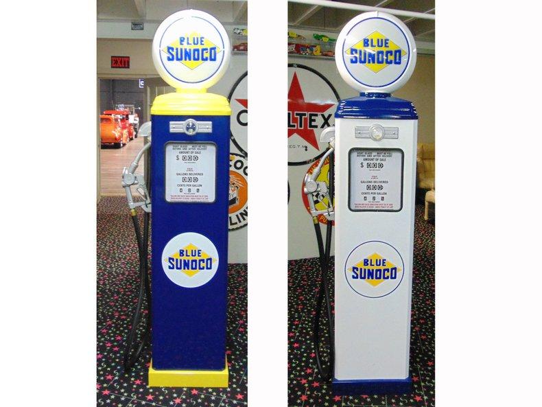 Set of 2 Sunoco Gas Pumps