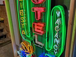 Custom Siesta Motel Animated Tin Neon Sign