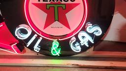 Custom Texaco Tin Neon Sign