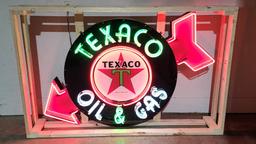 Custom Texaco Tin Neon Sign