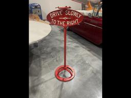 Original 1920's Direction Sign