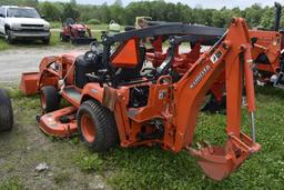 Kubota BX25 Hydro Tractor Mower Loader Backhoe