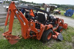 Kubota BX25 Hydro Tractor Mower Loader Backhoe