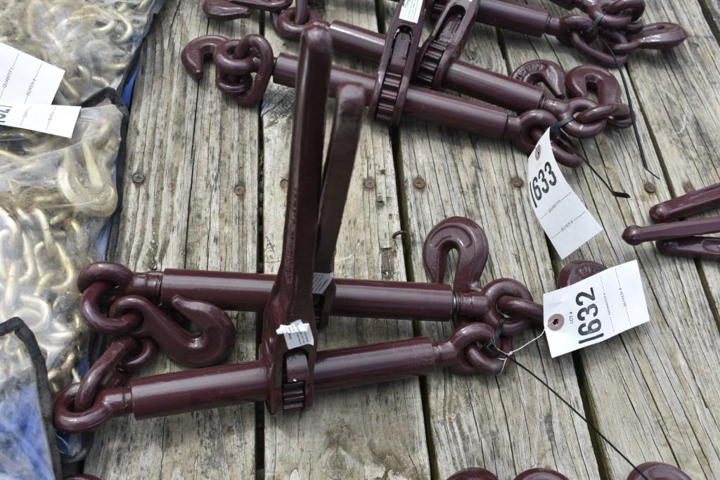 2x New 5/16-3/8 Ratchet Binders