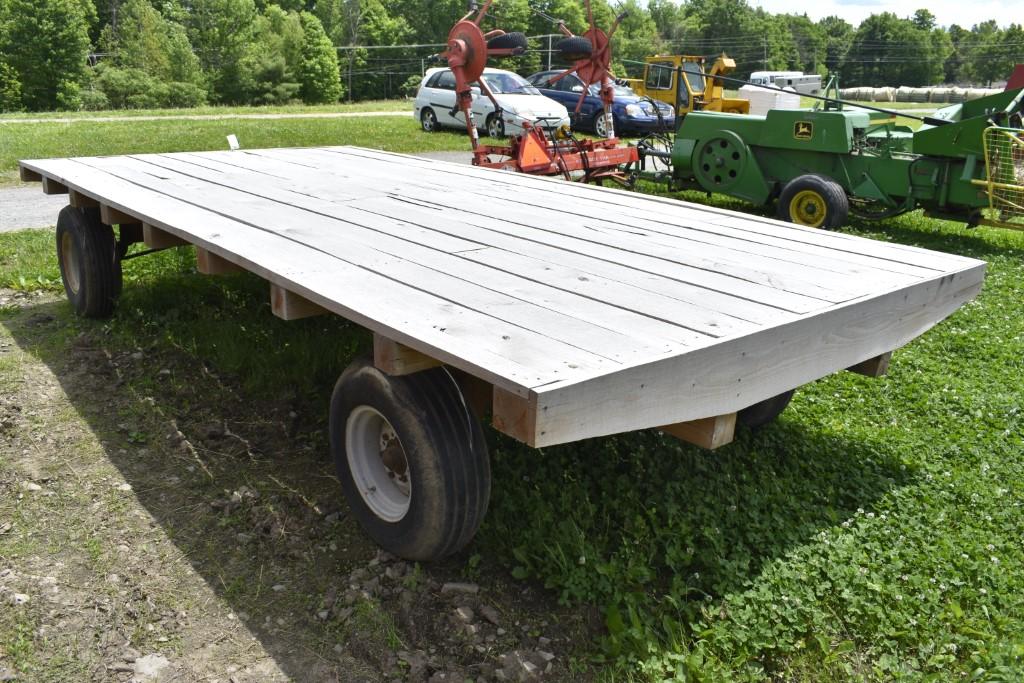 16' Flat Deck Hay Wagon with New Holland Gear