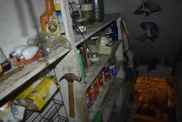contents of items leading to basement