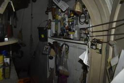 contents of items leading to basement