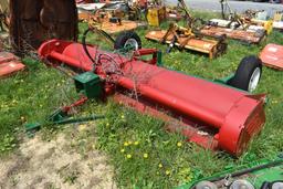 Brillion Tow Behind 12' Flail Mower with hydraulic Transport