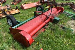 Brillion Tow Behind 12' Flail Mower with hydraulic Transport