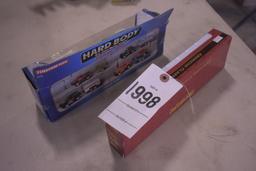 ERTL 1948 Peterbilt with John Deere 4020 Tractors and Hard Body 4x4 with U-Haul Trailer