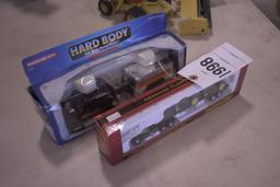 ERTL 1948 Peterbilt with John Deere 4020 Tractors and Hard Body 4x4 with U-Haul Trailer