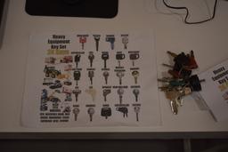 24 Key Heavy Equipment Key Set