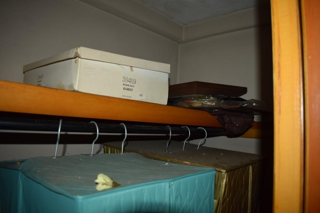 Contents of Closet including clothes and other items