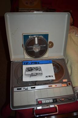 Aiwa Tp-719s Solid State Player with the 1967 Super Bowl