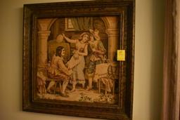 Pair of Needle Point Pictures in frames