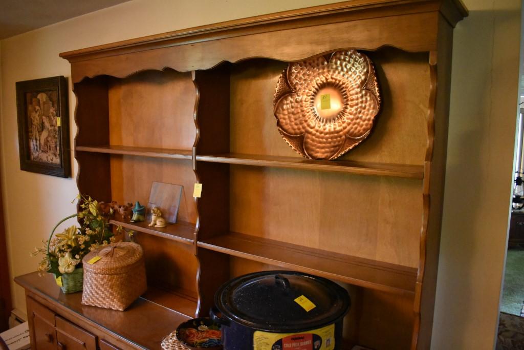 Oak Dining Room Cabinet with 3 Tier Shelf