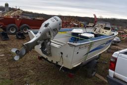 1999 Lowe Sea Nymph V Series 148SC with Lowe Trailer
