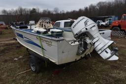 1999 Lowe Sea Nymph V Series 148SC with Lowe Trailer