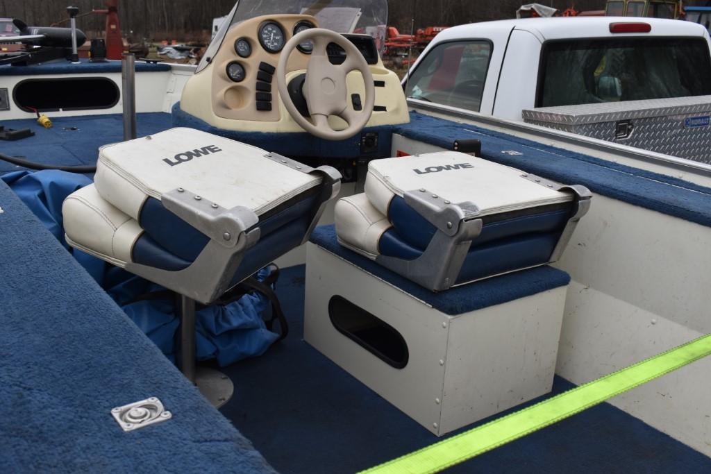 1999 Lowe Sea Nymph V Series 148SC with Lowe Trailer