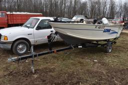 1999 Lowe Sea Nymph V Series 148SC with Lowe Trailer