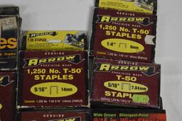 13 Boxes of Staples for Staple Gun