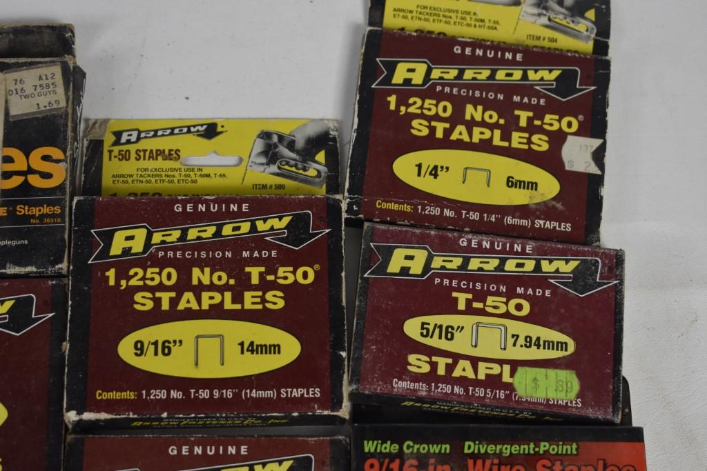 13 Boxes of Staples for Staple Gun