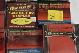 13 Boxes of Staples for Staple Gun