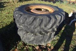 2 Safemark 20.8R38 Tires on 10 Lug Rims