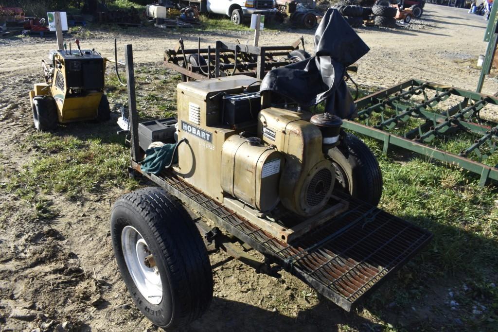 Hobart 200A Welder Generator on Trailer