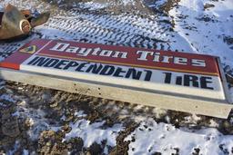 Dayton Tires Double Sided Sign