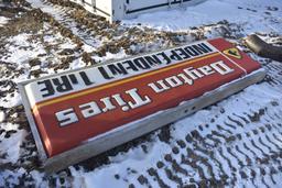 Dayton Tires Double Sided Sign