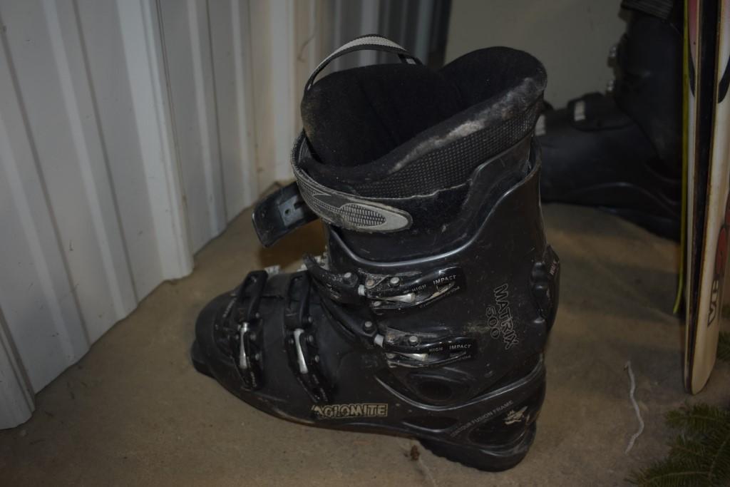 2 Pairs of Skis and Ski Boots