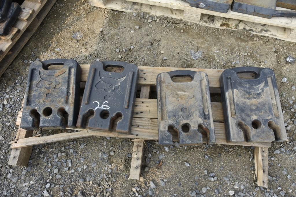 4 Bobcat Skid Steer Weights | Proxibid