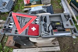 Pallet with Live Animal trap, Emergency Auto Kit