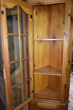 Mastercraft Finished Wood Corner Cabinet