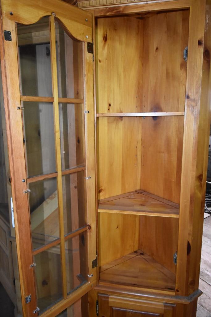 Mastercraft Finished Wood Corner Cabinet