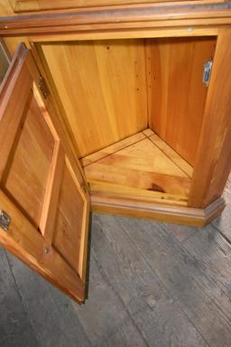 Mastercraft Finished Wood Corner Cabinet