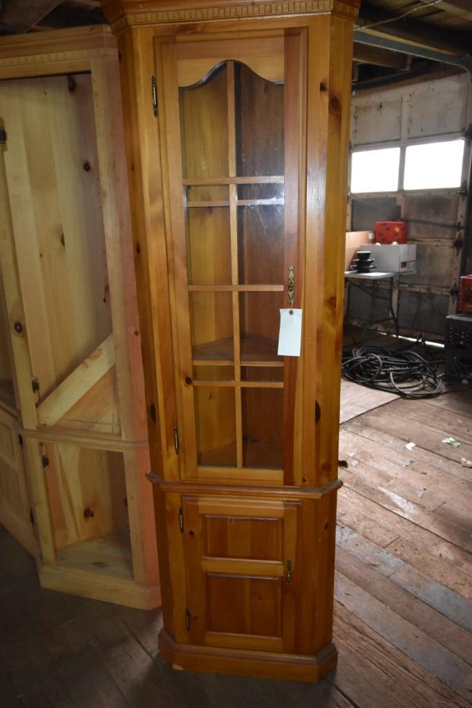 Mastercraft Finished Wood Corner Cabinet