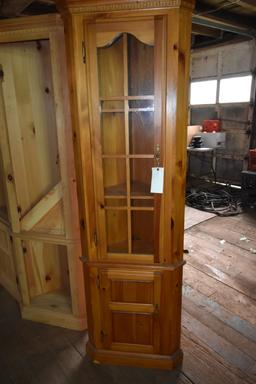 Mastercraft Finished Wood Corner Cabinet